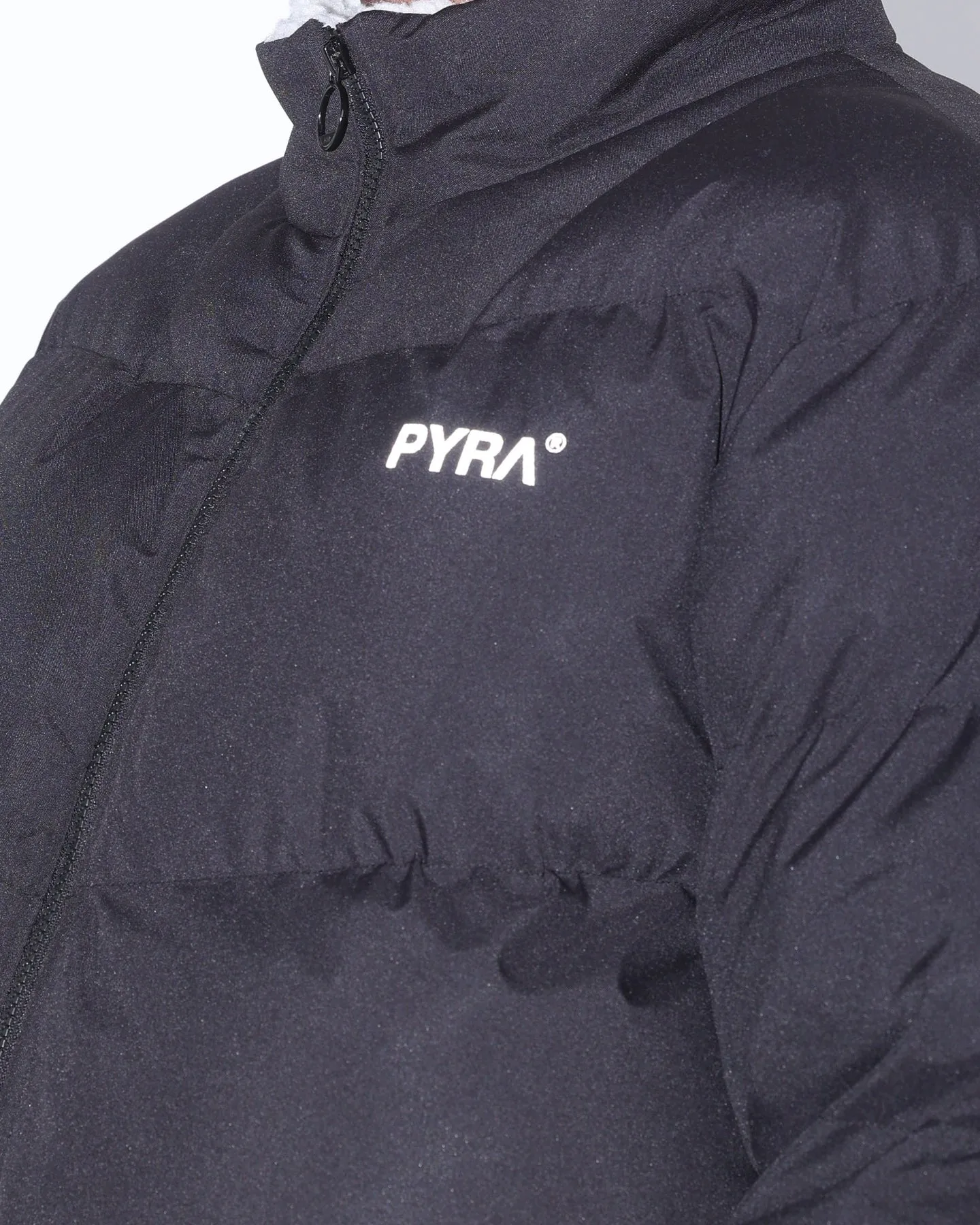 PYRA Sherpa Puffa Jacket Black