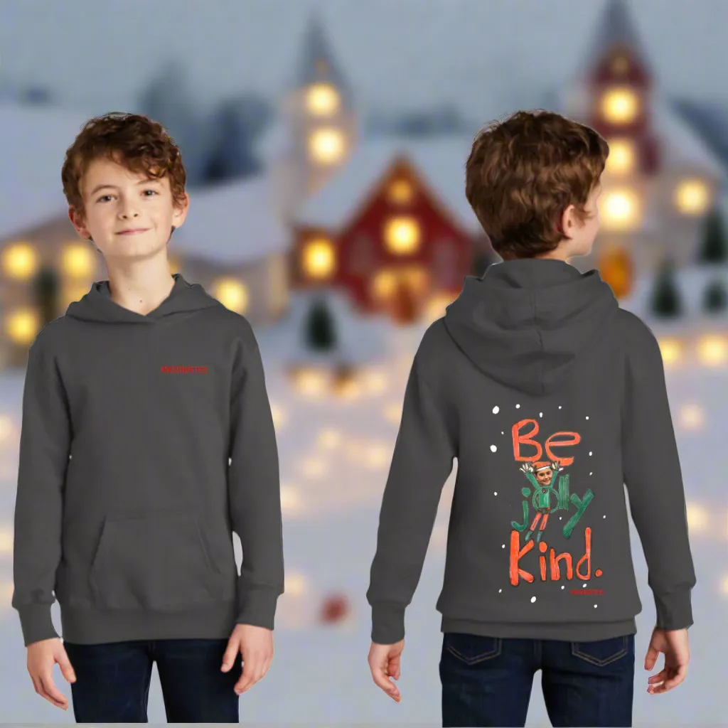 "BE JOLLY KIND" Holiday Hoodie By NICO SHORE TEES