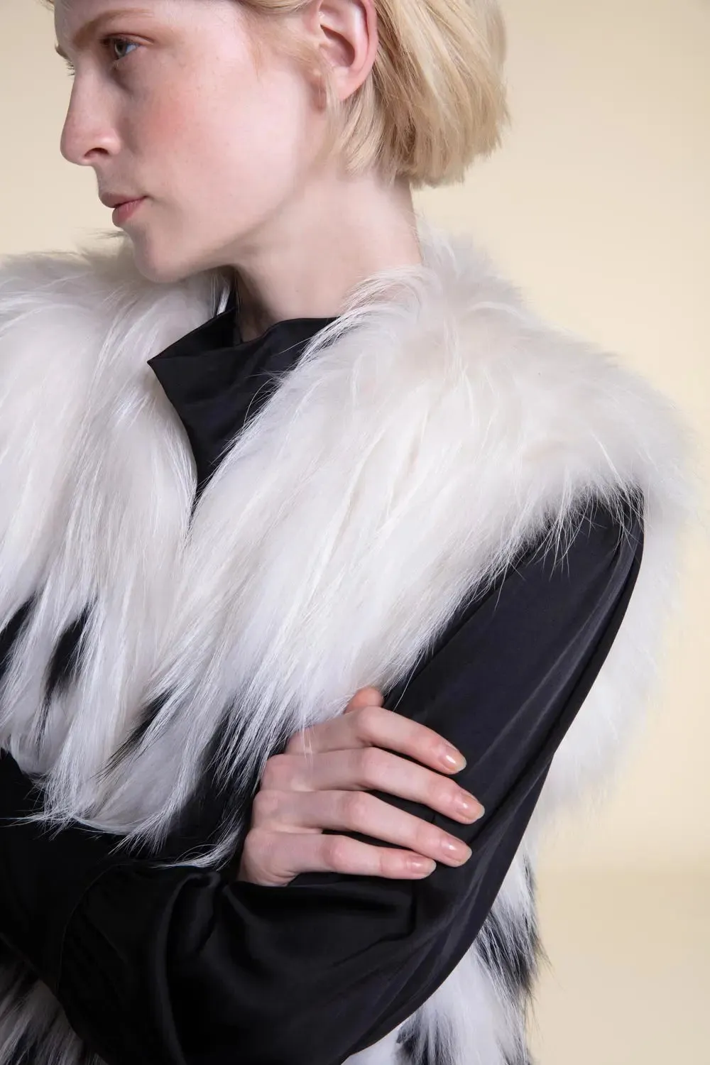 Real fox fur gilet