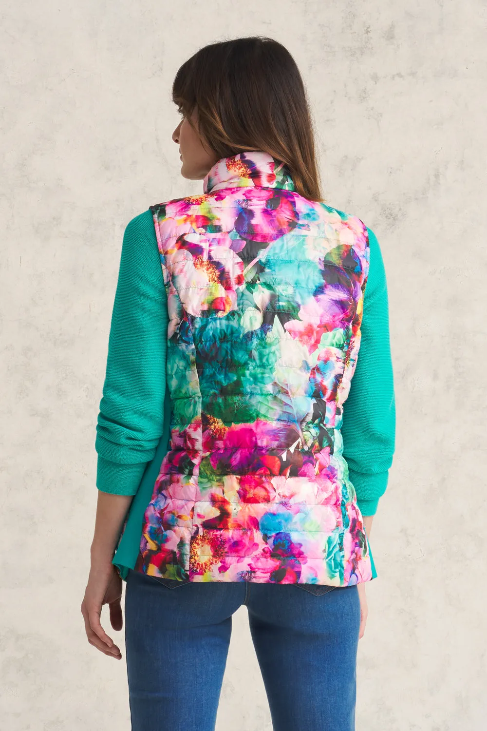 Reversible Puffer Vest - Belle Vie Print