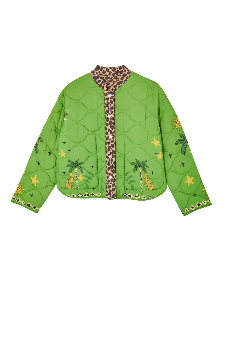 Reversible Wild Jungle Quilted Jacket