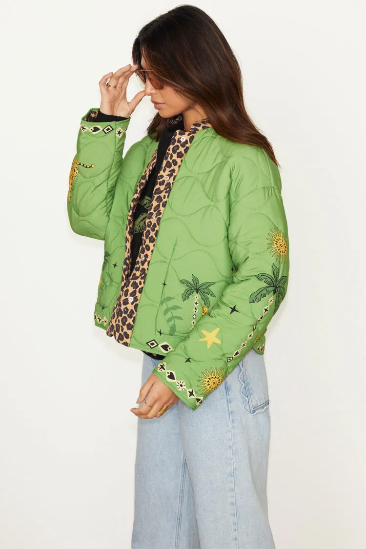 Reversible Wild Jungle Quilted Jacket