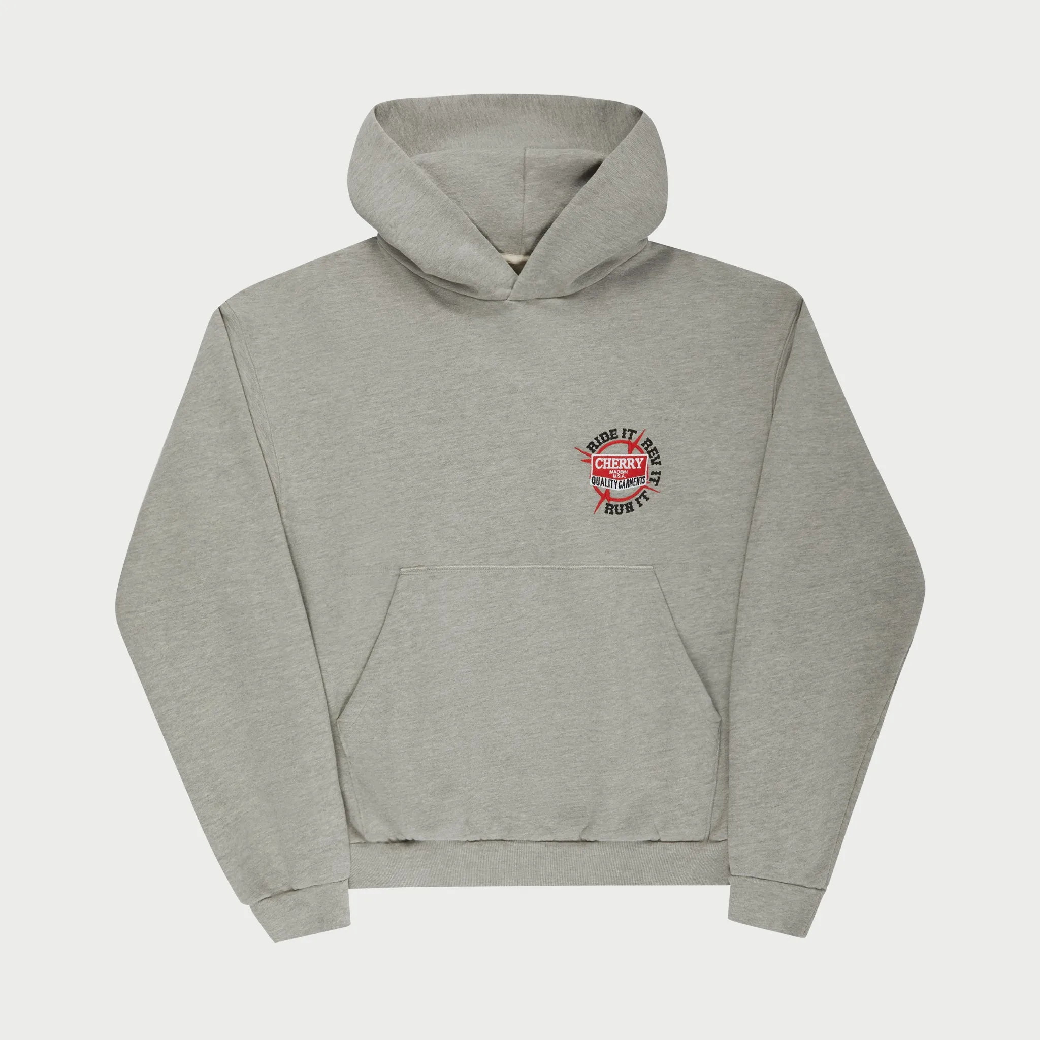 Ride It, Rev It Hoodie (Heather Grey)