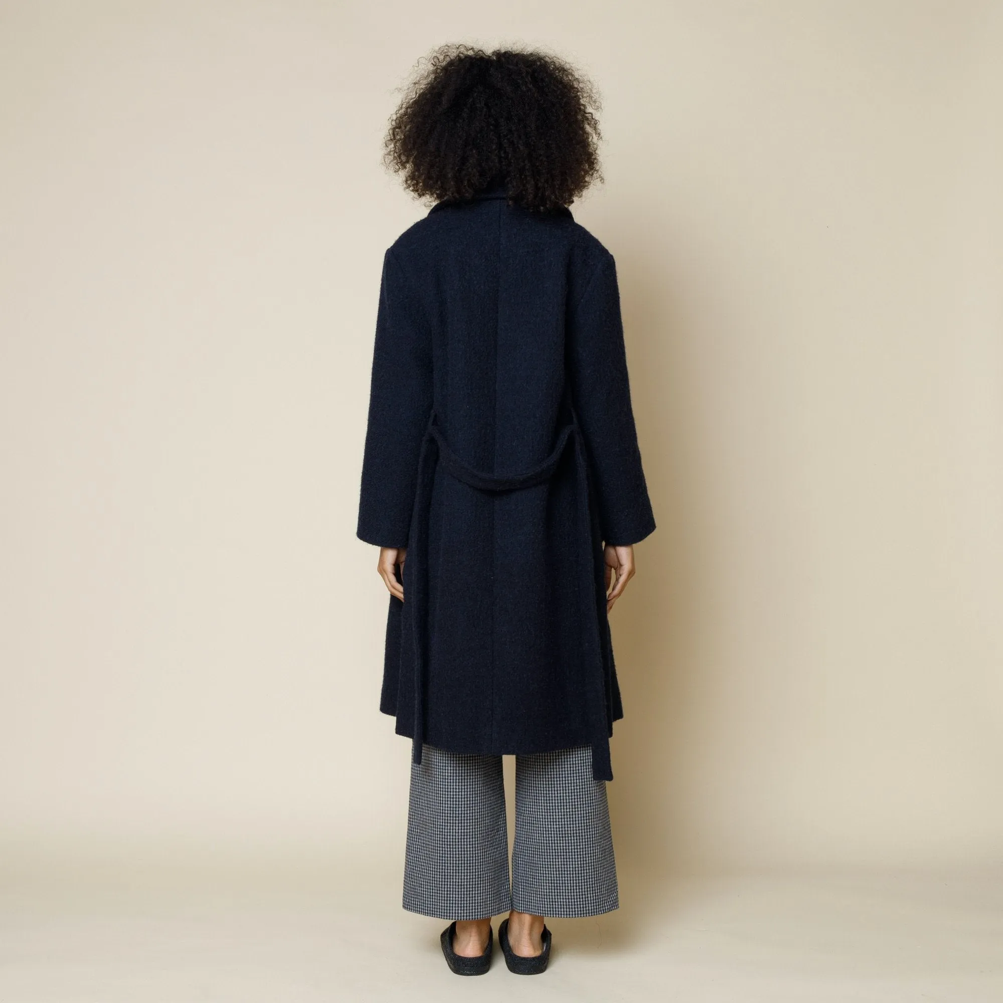 Robe Twill Coat - Navy