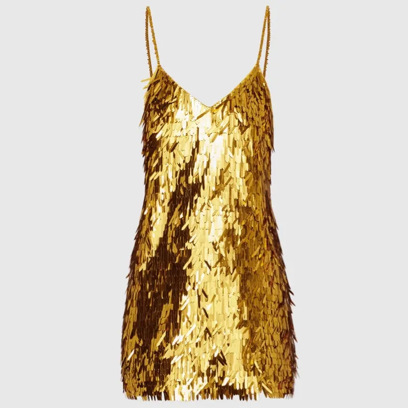 Robyn Sequin Slip Mini Dress