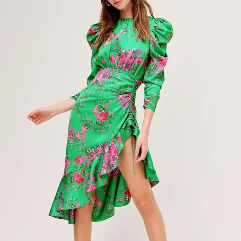 Ross Midi Dress Kelly Green