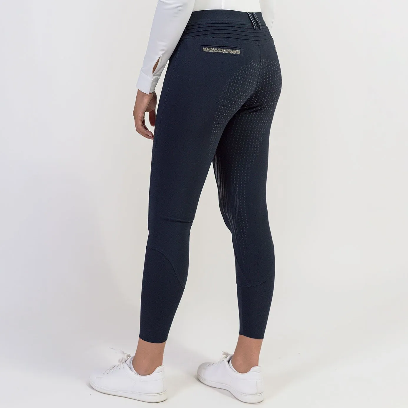 Samshield Diane Boreal Full Grip Breeches - Navy/Champagne