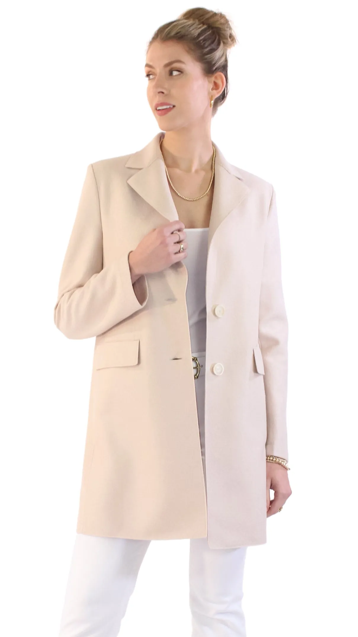 Short Coat - Cream