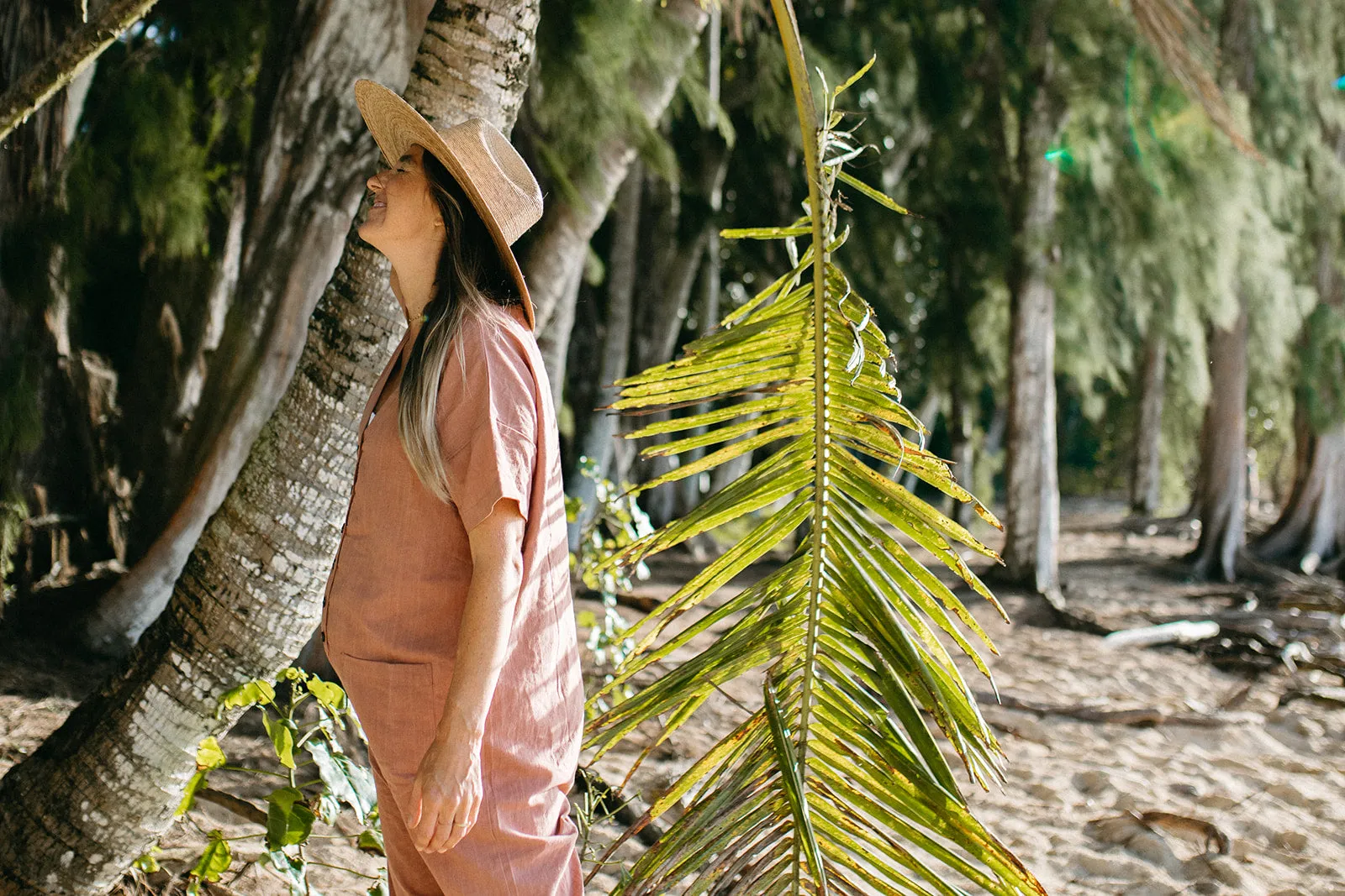 Short Sleeve Light Terracotta Jumpsuit (XS-XL)