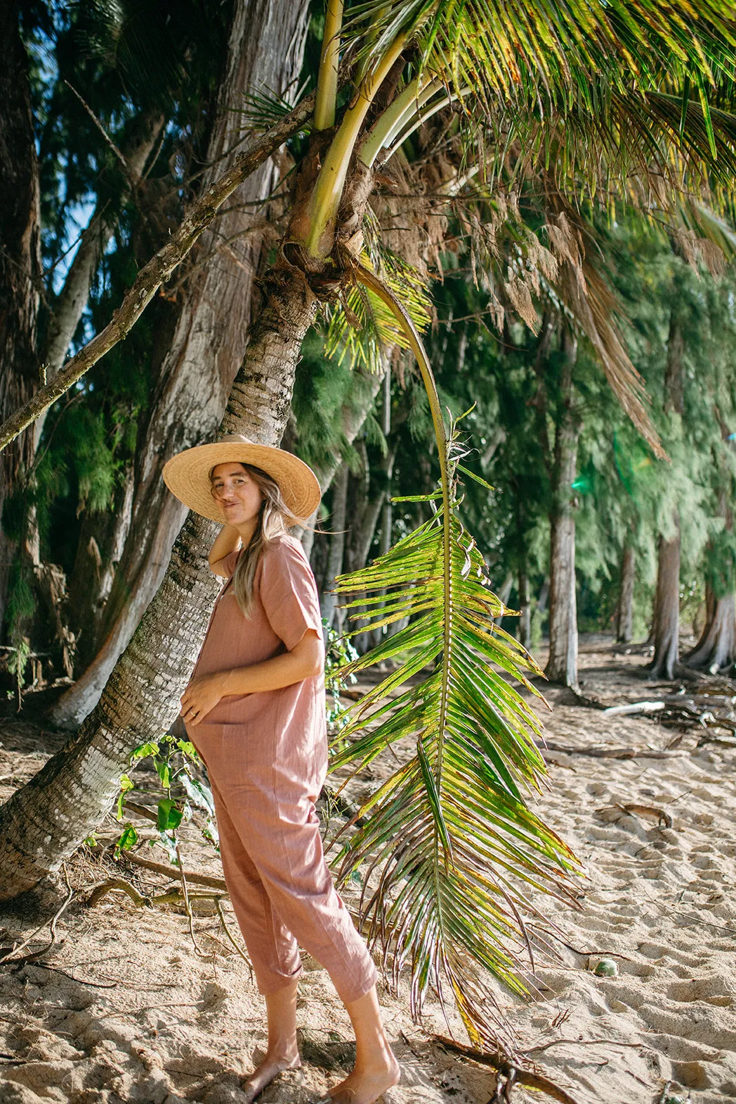 Short Sleeve Light Terracotta Jumpsuit (XS-XL)