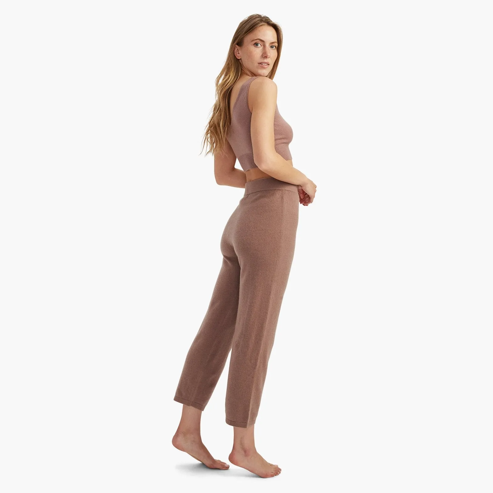 Signature Cashmere Cropped Pant