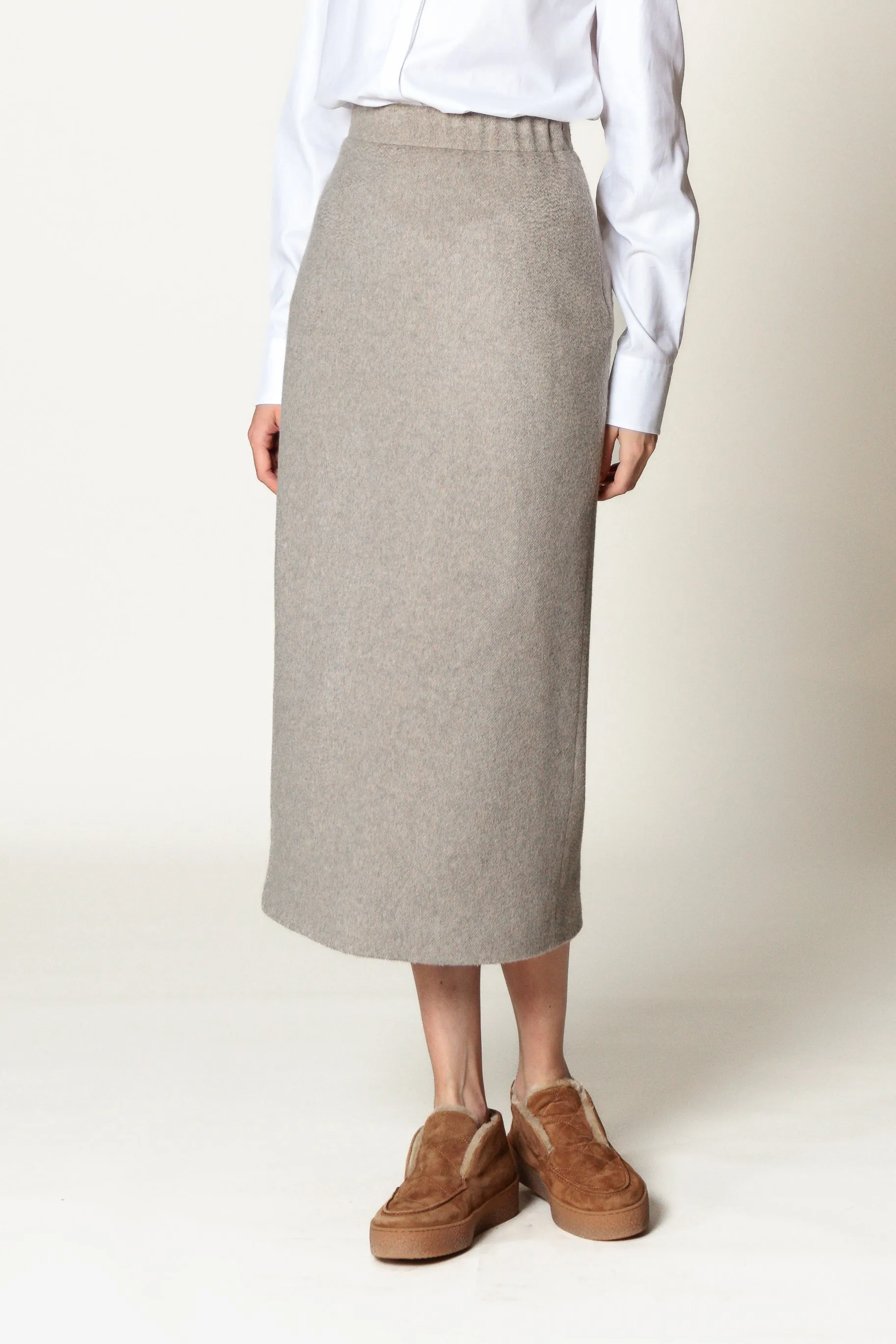 Skirt "MONA CLASSIC MIDI" / Cashmere & Camel