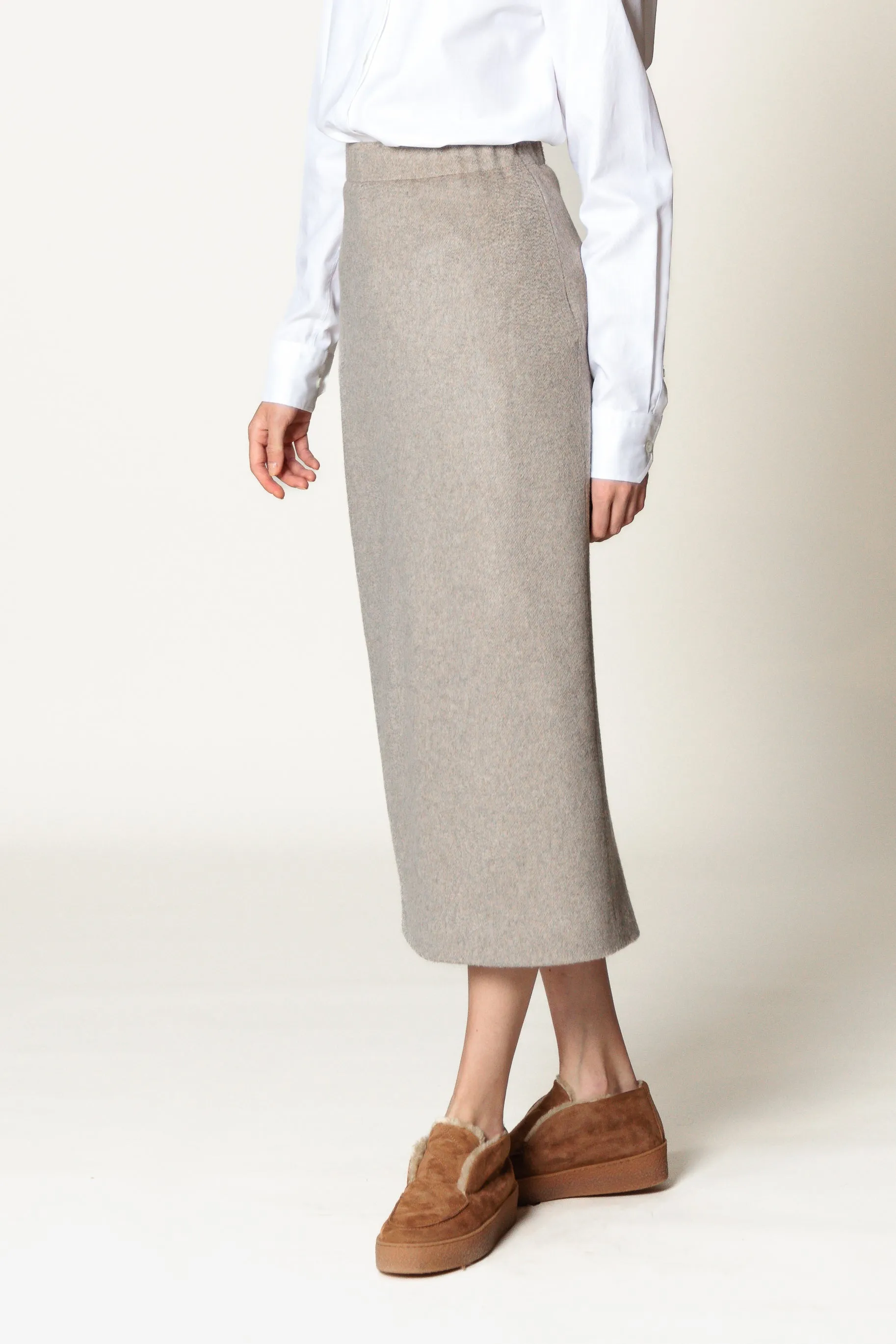 Skirt "MONA CLASSIC MIDI" / Cashmere & Camel