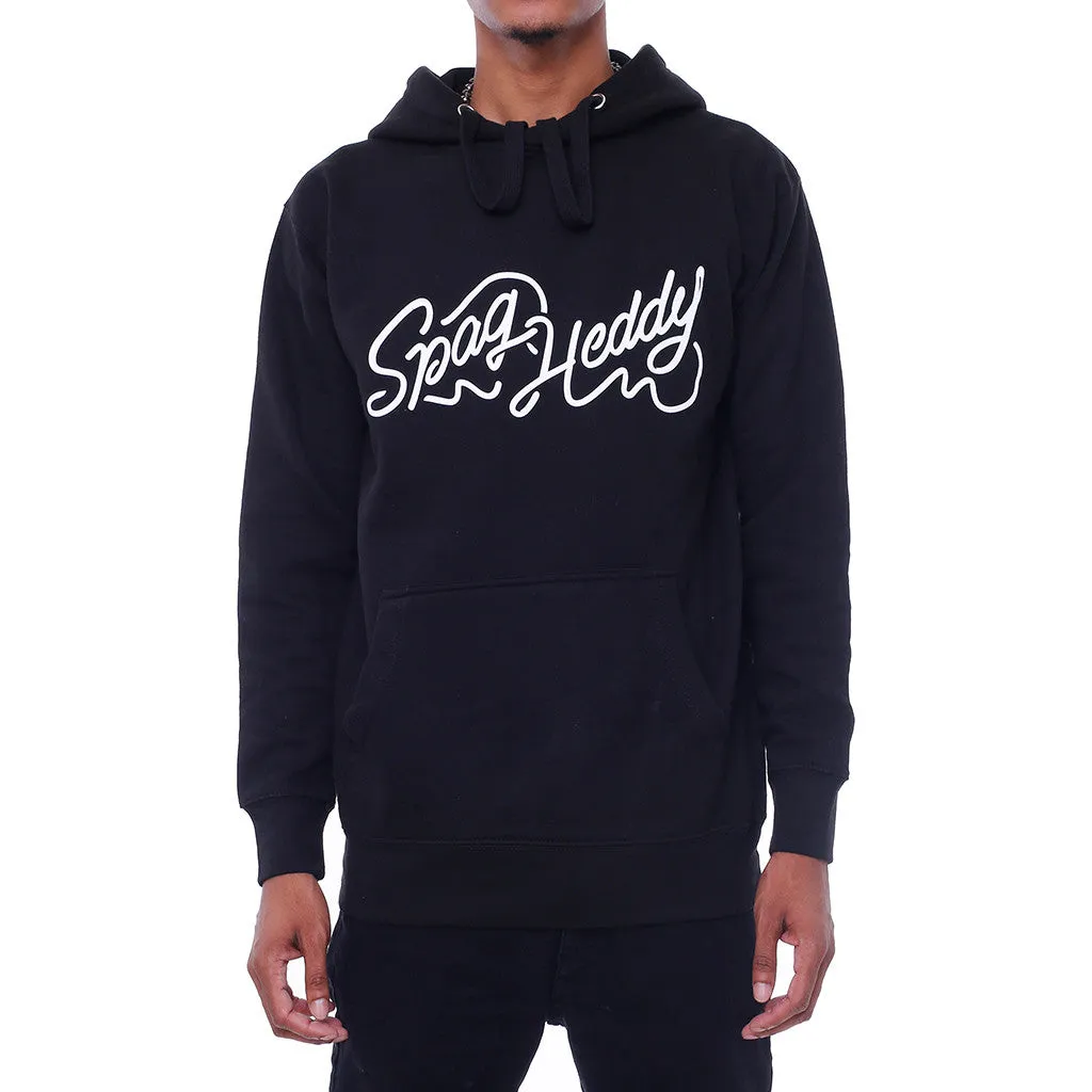 Spaghetti Letters Hoodie Black