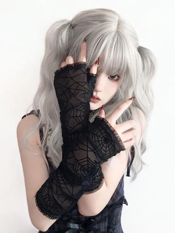 Spider web arm sleeves gloves