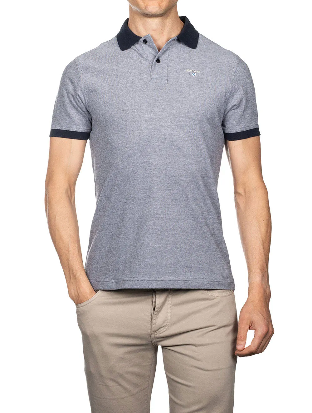 Sports Mix Polo Shirt Navy