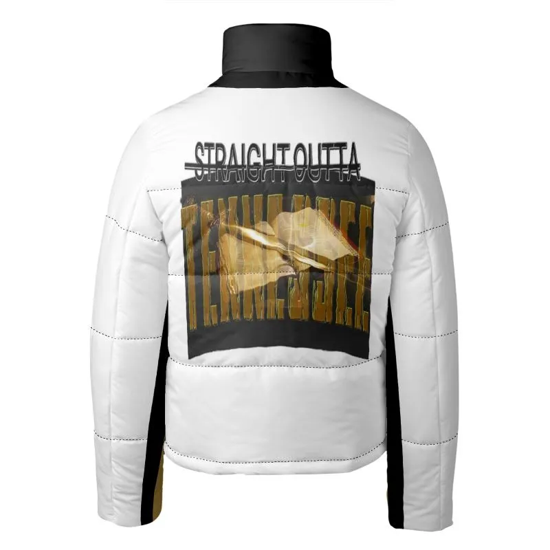 Straight Outta Tennessee 01 Men's Designer Stand Collar Puffer Jacket