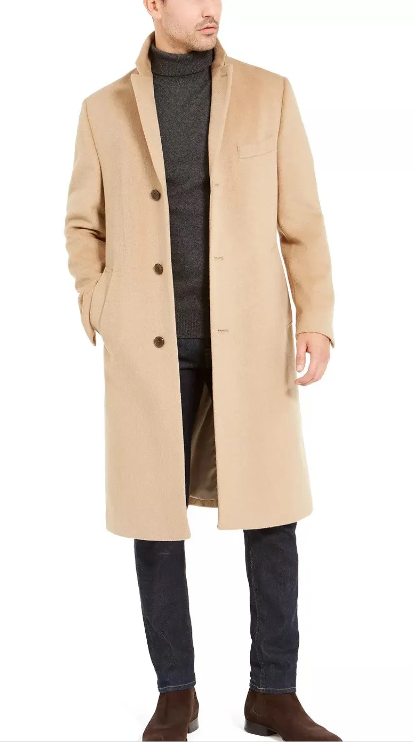 Tony The Tailor Camel Cashmere Blend Topcoat