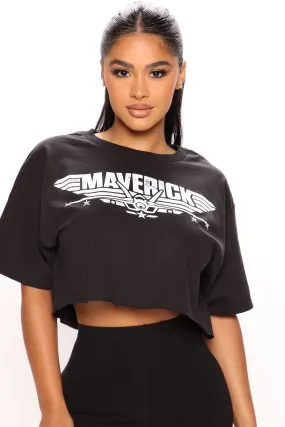 Top Gun Maverick Crop Tee - Black