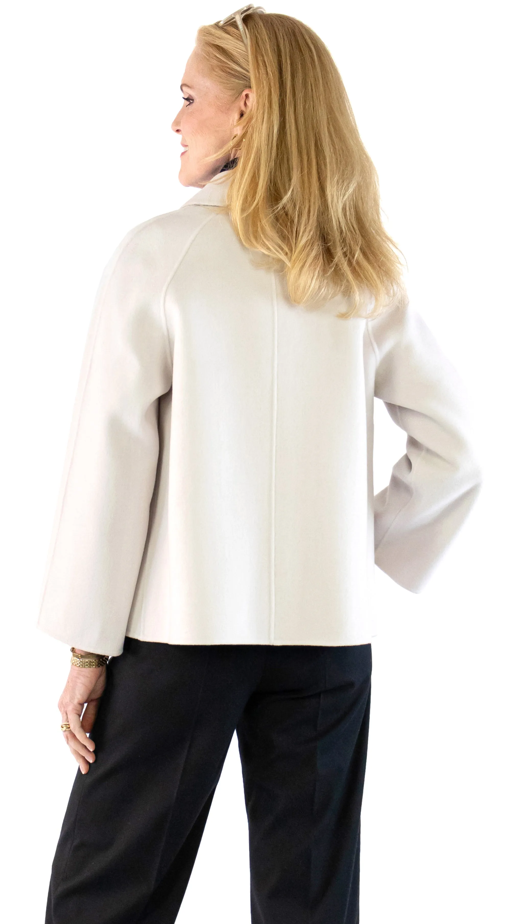 Trapeze Coat - Pearl