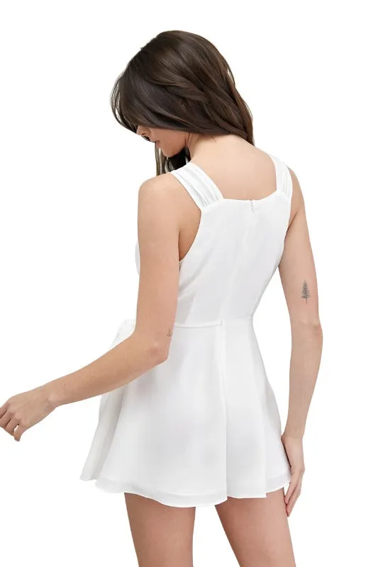 TRIM DETAIL SIDE TIE ROMPER