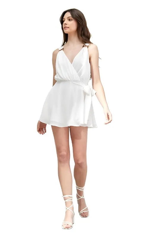 TRIM DETAIL SIDE TIE ROMPER