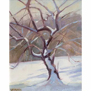 Winter Coat -Oil Painting 10x8