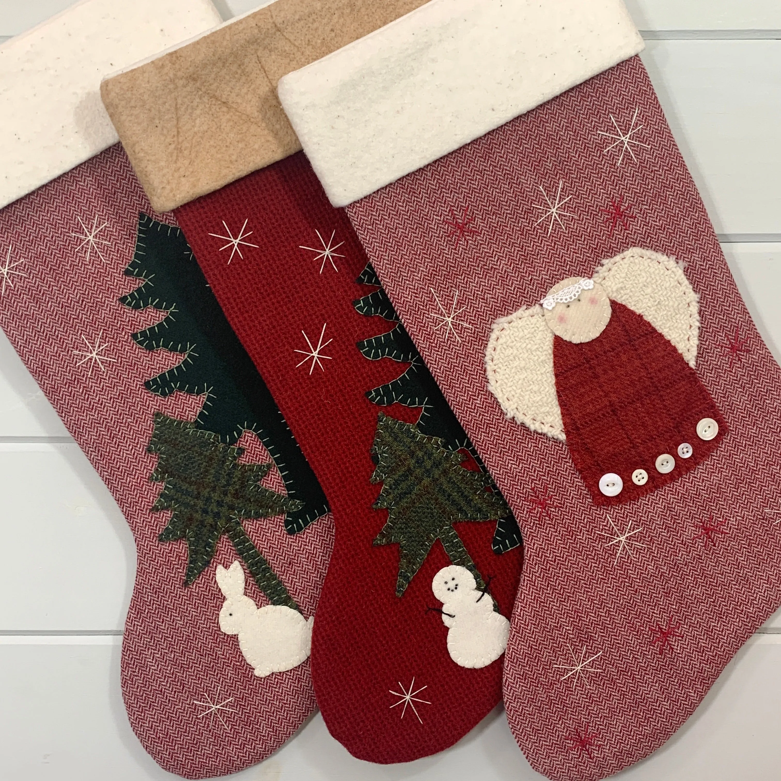 Woodland Bunny Christmas Stocking