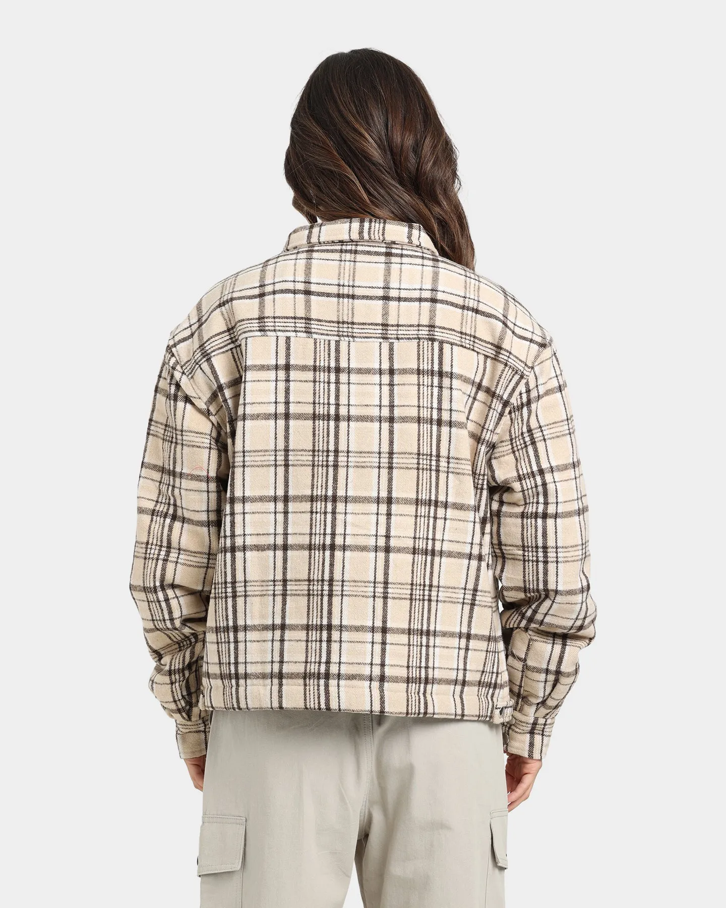 XXIII Oaxaca Cropped Tartan Jacket Brown